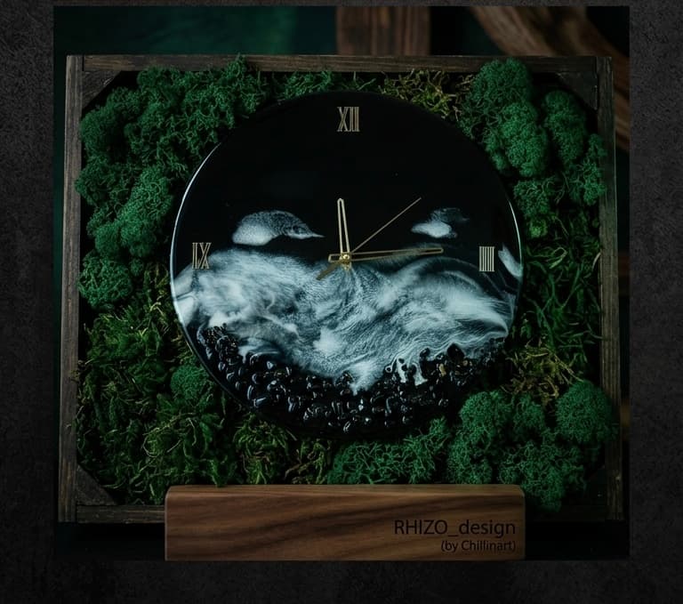 Epoxidové hodiny - Čierne more 2